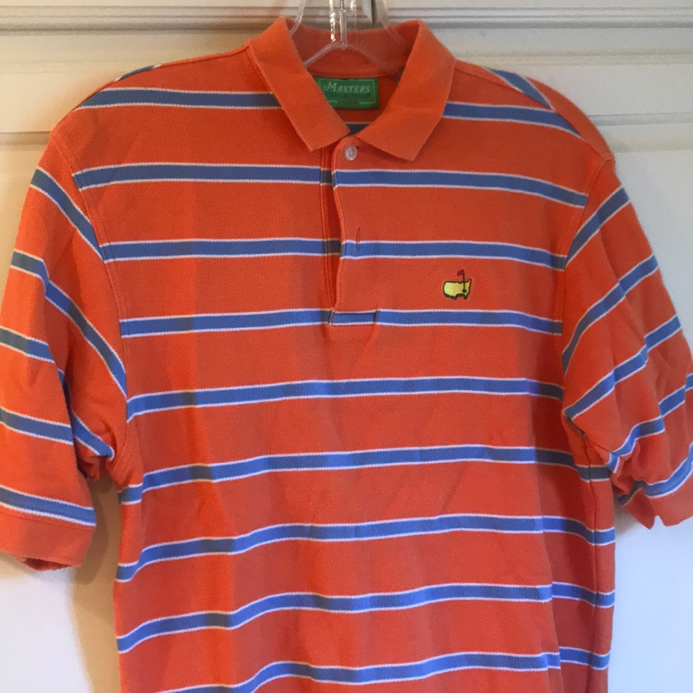 Masters boys size 16/18 short sleeved striped polo